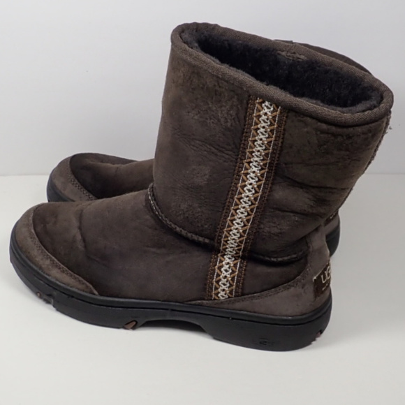 UGG Shoes - Ugg Brown Ultra Short Revival Boots, Size 7